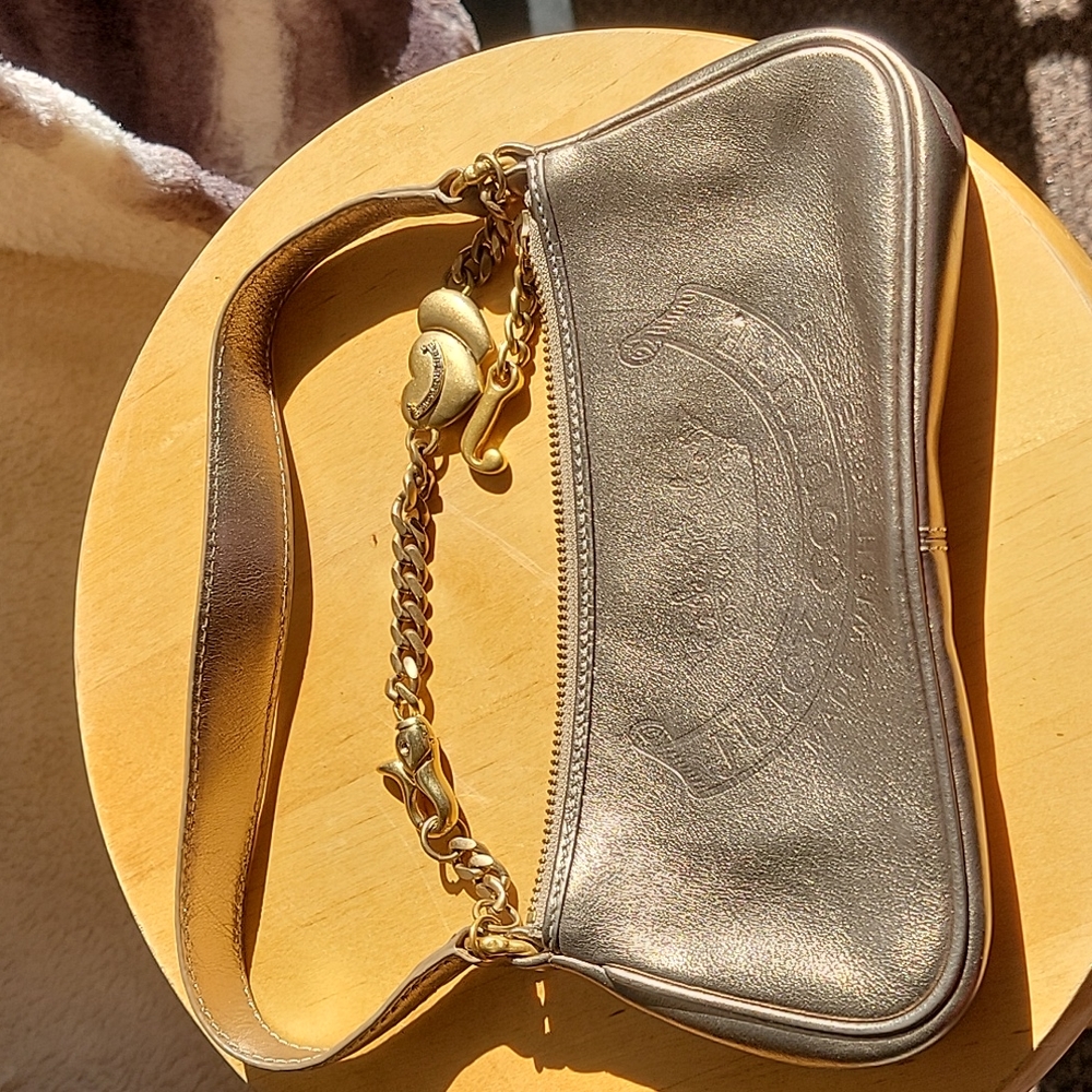 Beautiful, Juicy Couture,gold ,small purse.